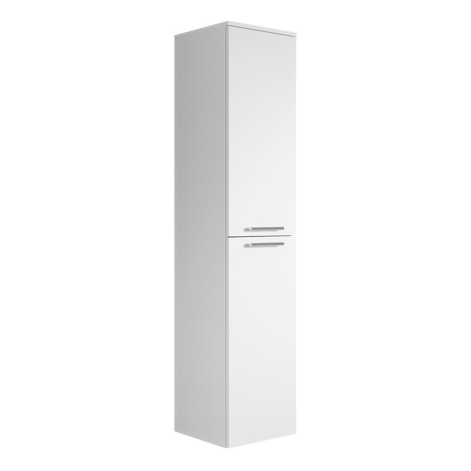 Badplaats Badkamerkast Saturnus 35 x 35 x 130 cm - Wit - Hangende Kolomkast met