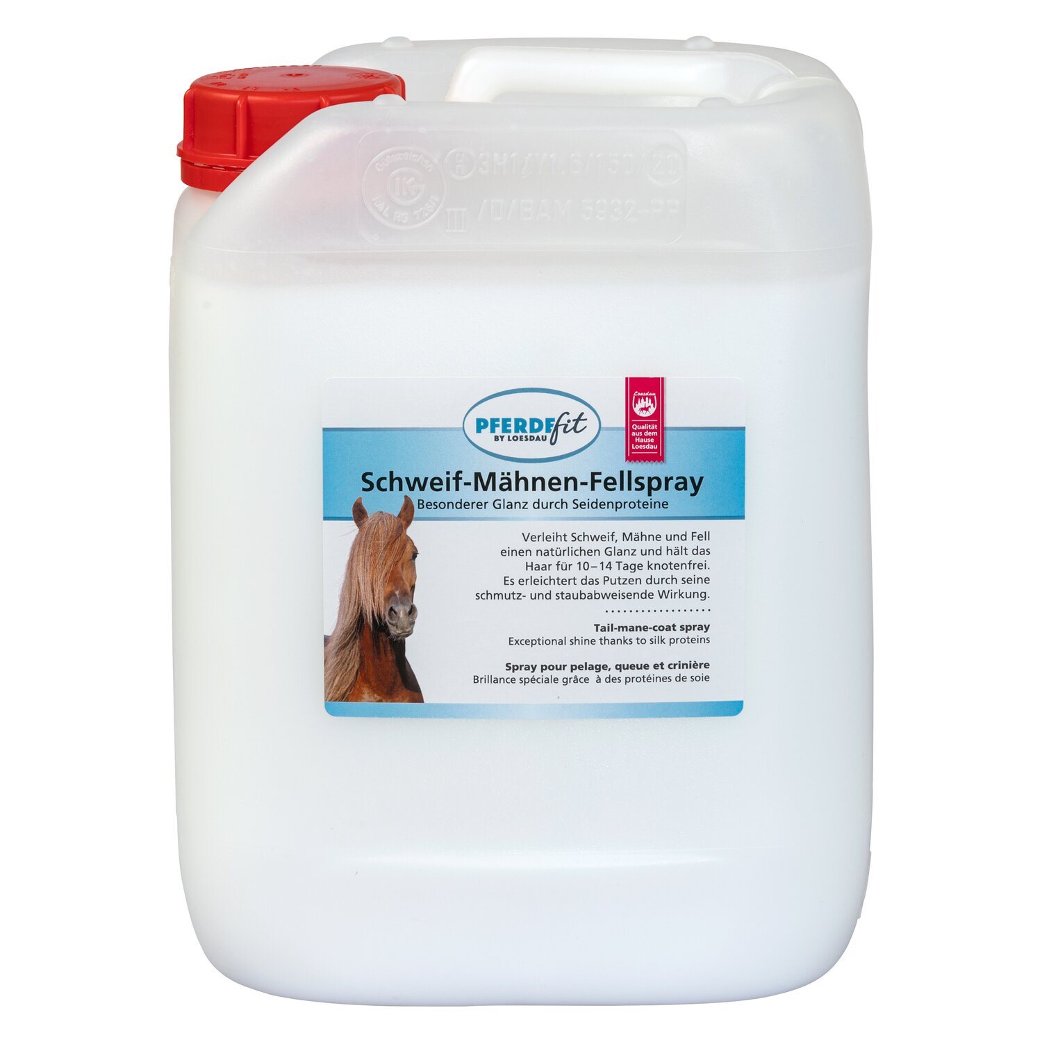 PFERDEfit by Loesdau Schweif-, Mähnen- und Fellspray  - 5 L
