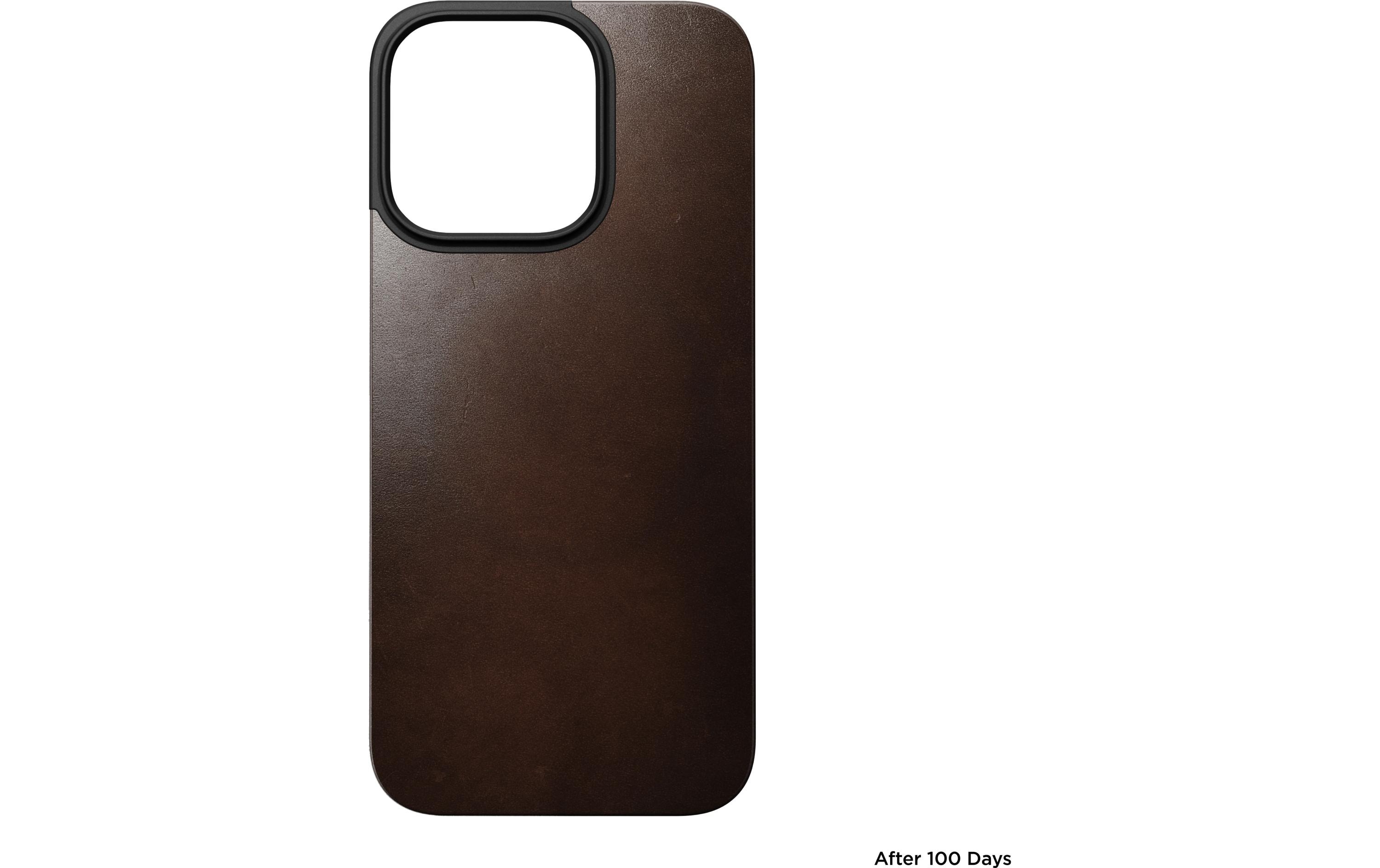 Back Cover Magnetic Leather iPhone 16 Pro RostbraunModerne Schutzhülle aus Leder für das Apple iPhone 16 Pro