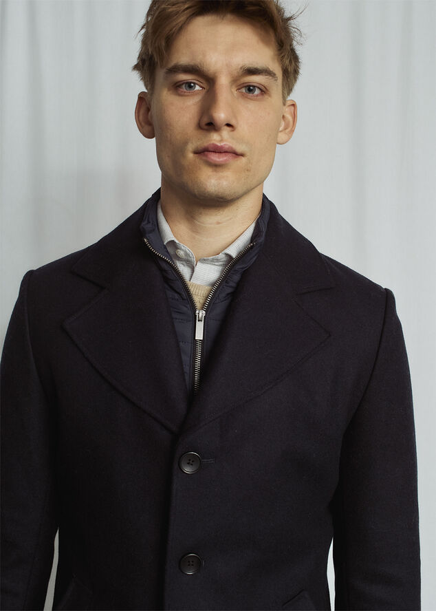 Bruun & Stengade BS Portmore Slim Fit Coat Navy
