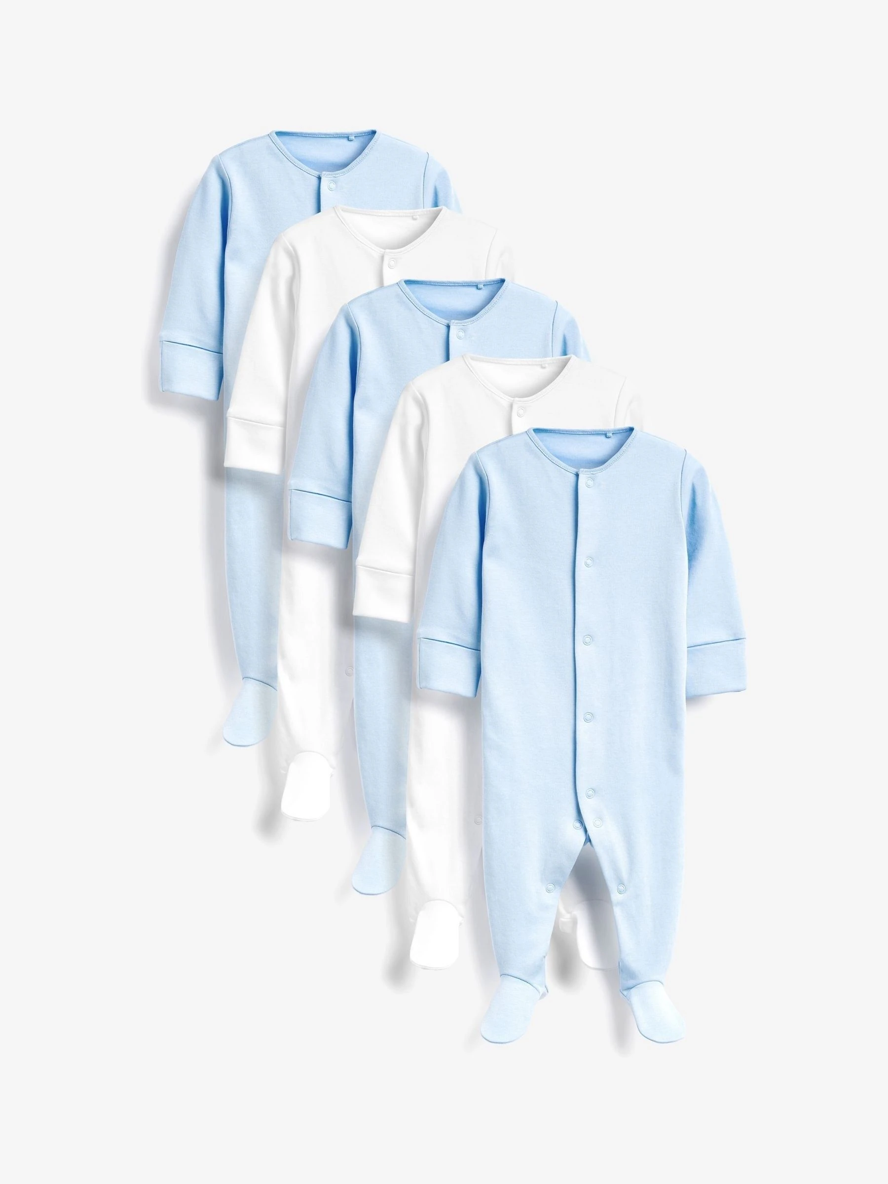 Blauw/wit - Babypyjama's (0-2 jr)