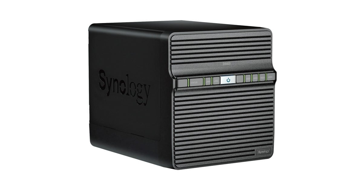 SynologyDiskStation DS423 nas  (Zwart, 2x RJ-45, 2x USB-A 3.2 (5 Gbit/s))