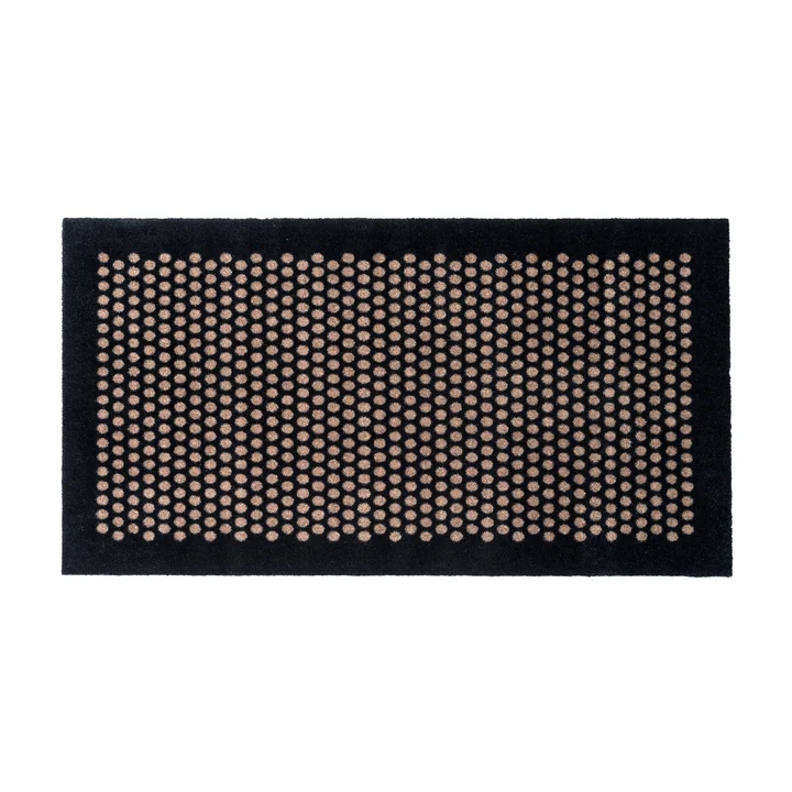 tica copenhagen - Dot Fussmatte 67 x 120 cm, sand / schwarz