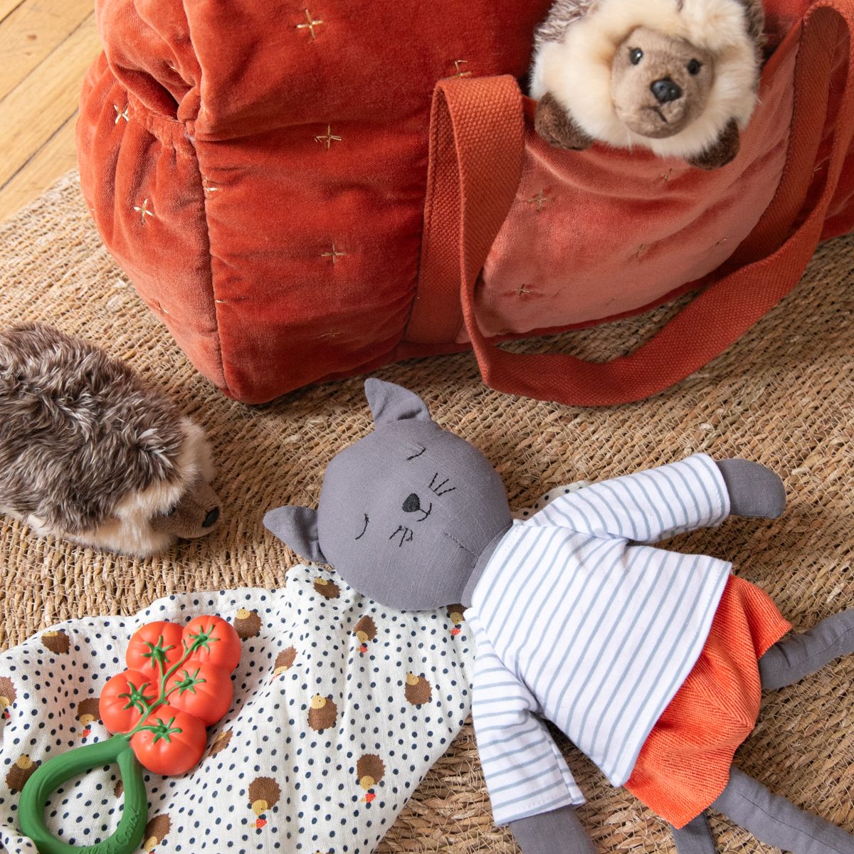 Peluche hérisson  Mercredi et Patati