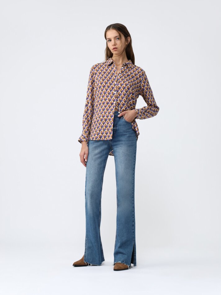 Camisa fluida - Caramelo
