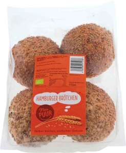 Nur Puur Hamburger Brötchen, 240g