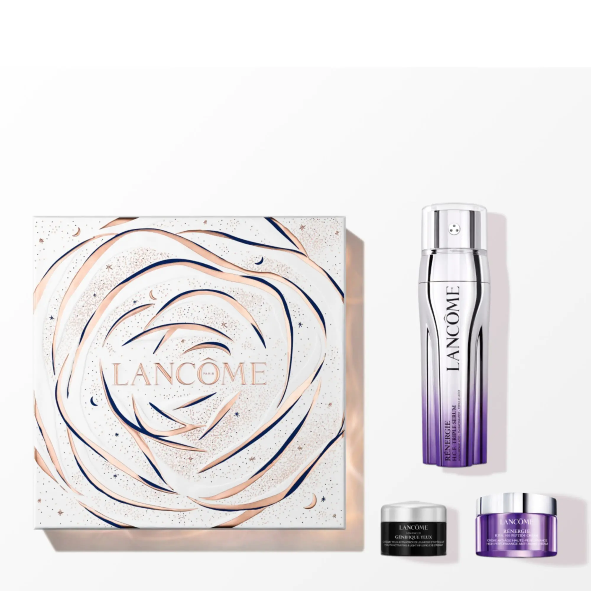 Lancôme - Coffret Noël Rénergie H.C.F. Triple Sérum Crème Anti-Âge, Crème Yeux & Sérum- Femme