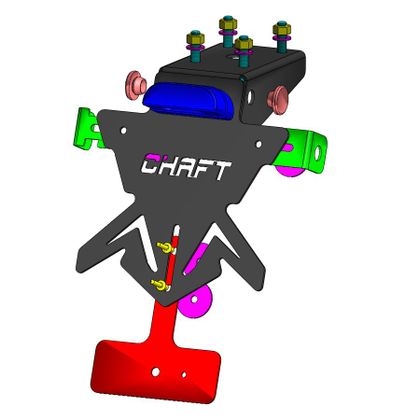 Support de plaque Chaft Noir - Noir