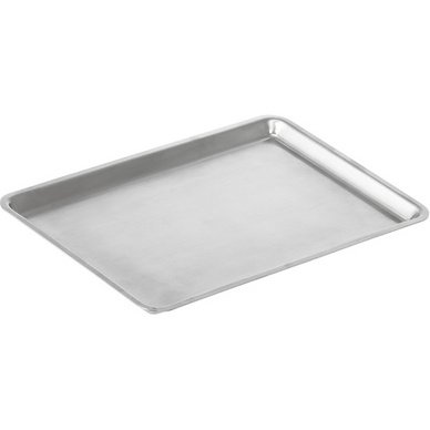 Plateau de service VISTA, rectangulaire, argent