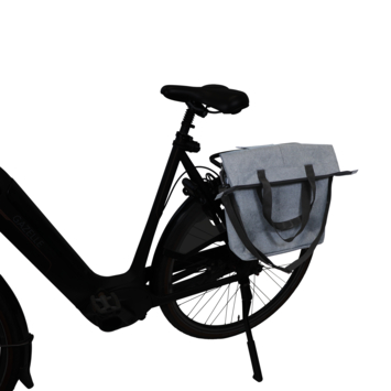 Dresco fietstas enkel grijs 18L