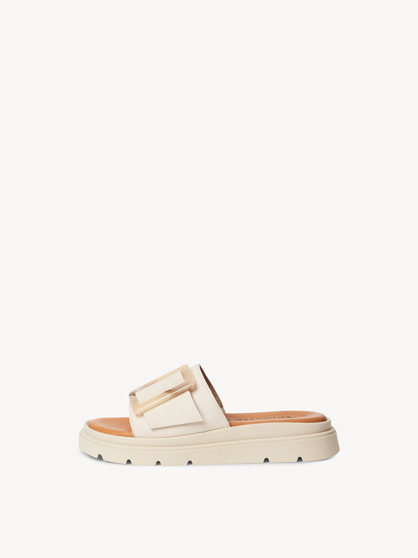 Leren Slipper - beige