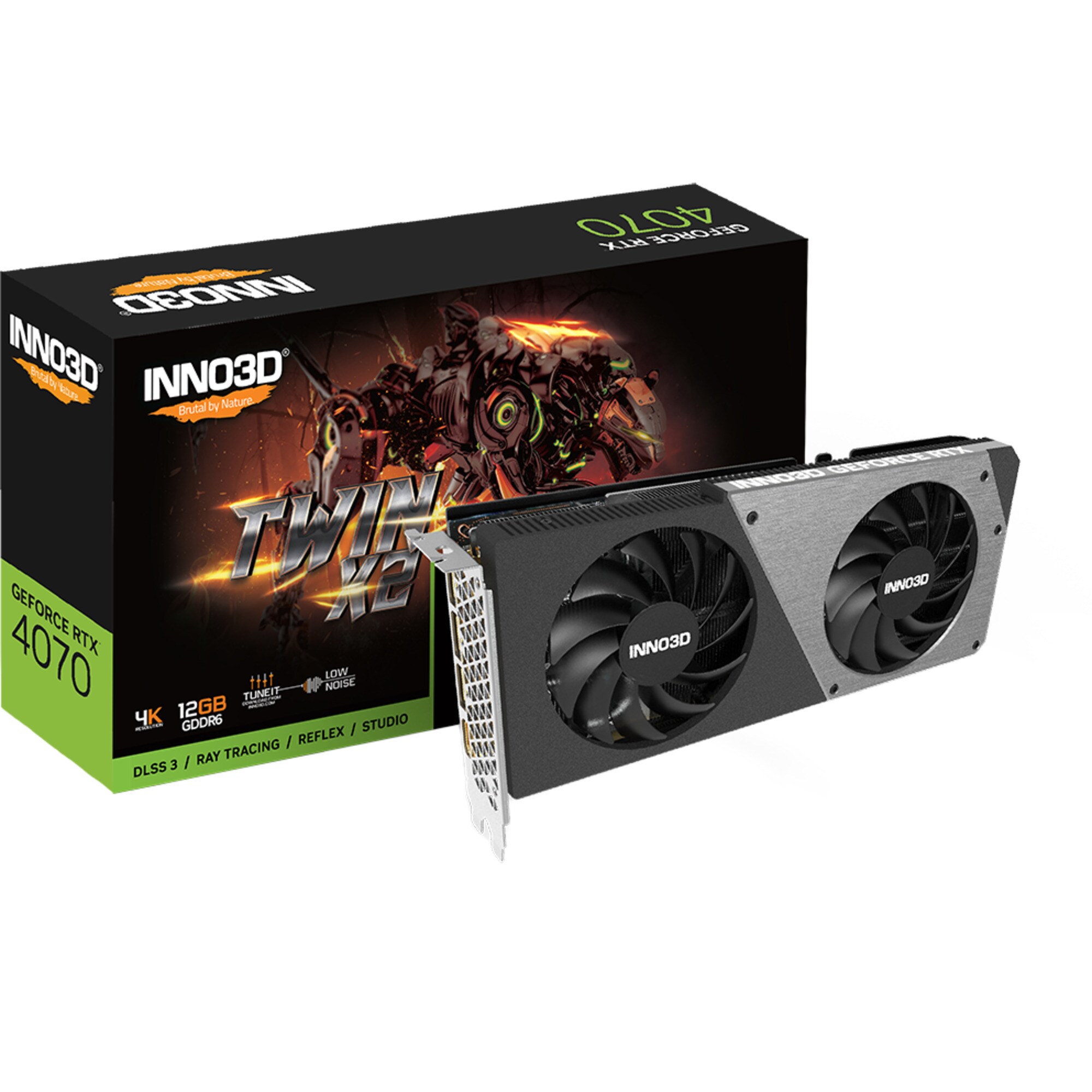 Inno3D Grafikkarte GeForce RTX 4070 TWIN X2
