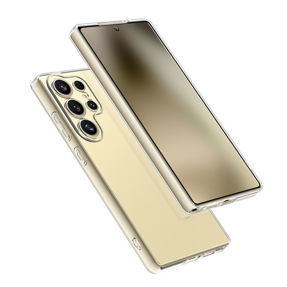 Samsung Galaxy S25 Ultra Gummi Case Schutzhülle mit Kameraschutz - Transparent