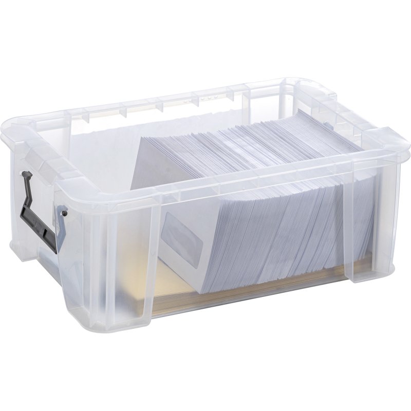Boîte de rangement plastique 15 L WHITEFURZE Allstore - incolore