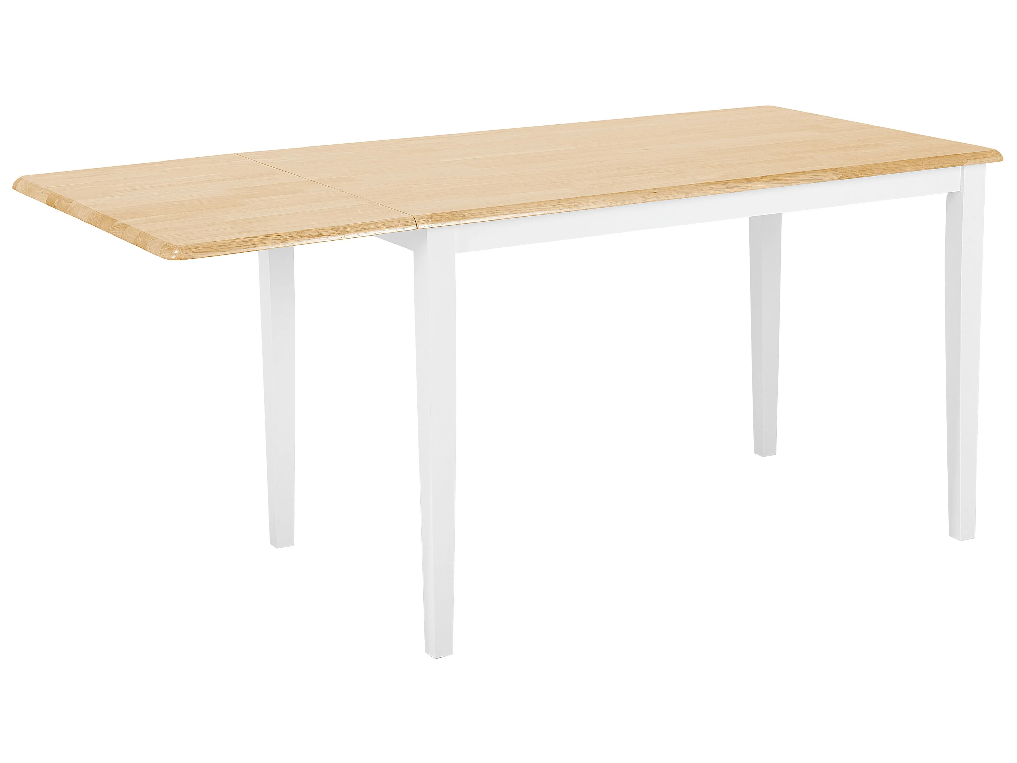 Eettafel uitschuifbaar LOUISIANA Lichtbruin 75 cm Hout 120/160 cm