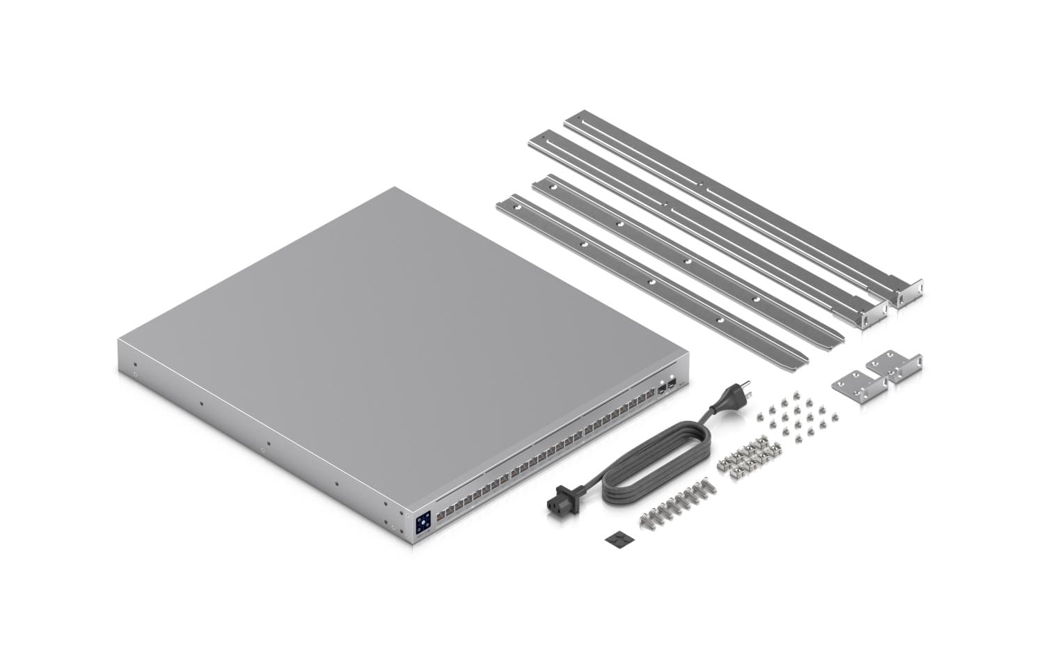 PoE+++ Switch Pro XG 24 PoE 26 Port<br>24-Port Layer 3 PoE+++ Switch mit 10 GbE-, 2.5 GbE- und 25G-SFP28-Ports für professionelle Netzwerke