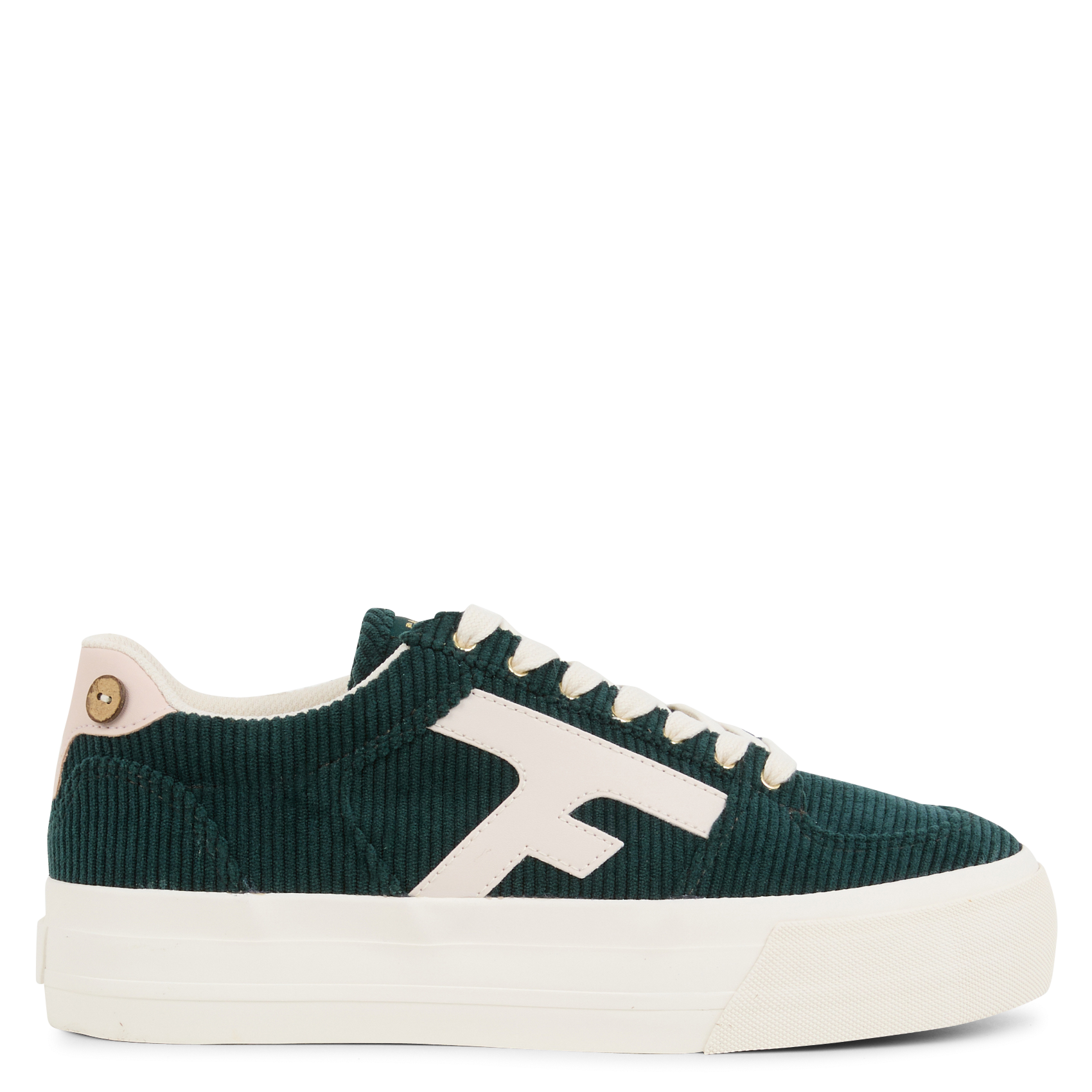 Baskets basses en cuir velours | Vert