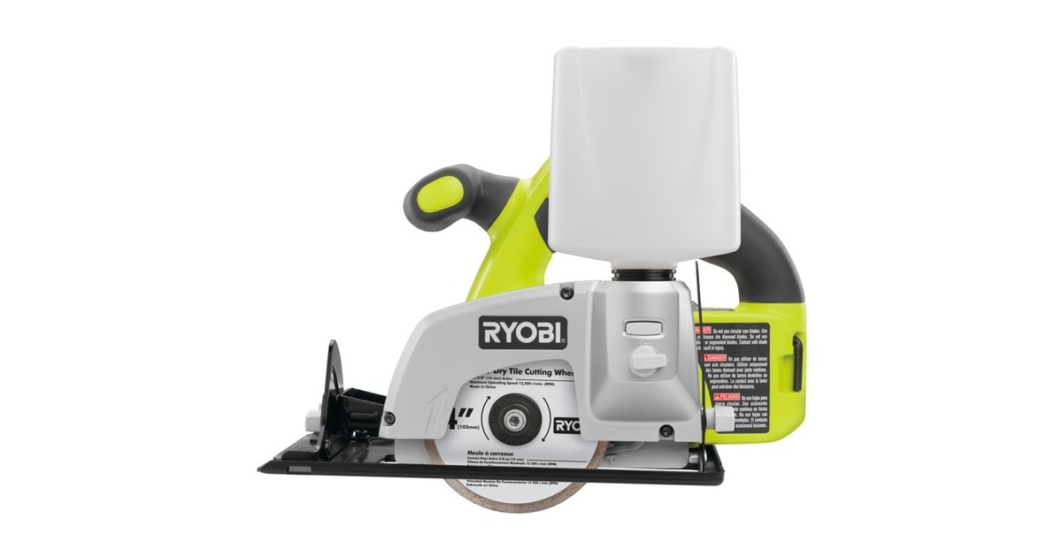 RyobiLTS180M tegelsnijder  (Groen/zwart, Accu niet inbegrepen)