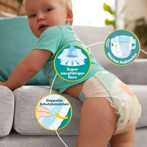Pampers Windeln Baby-Dry Gr. 8, Monatsbox, 17kg+
