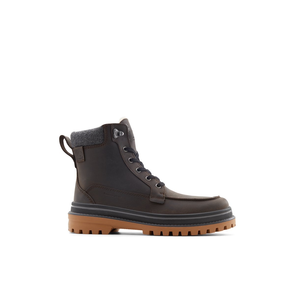 KAMIK-Tyson_g-m-Bottines d'hiver - Talon plat - Marron Foncé