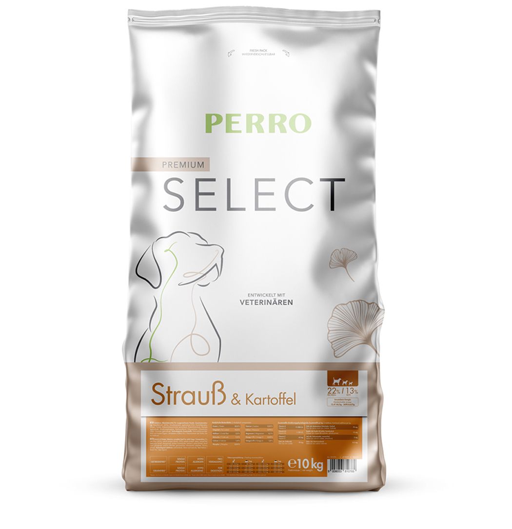 PERRO Select Grainfree Strauß + Kartoffel