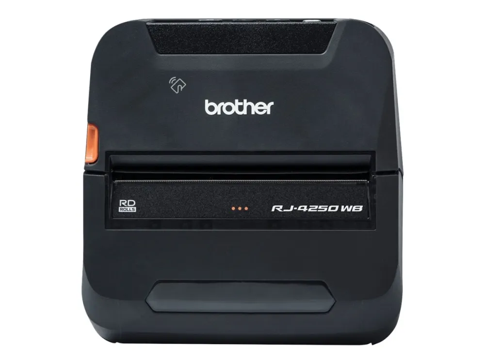 Brother RuggedJet RJ-4250WB - Etiketprinter - direkte termisk - Rulle (11,3 cm) - 203 dpi - op til 127 mm/sek. - USB 2.0, Wi-Fi(n), NFC, Bluetooth 4.2