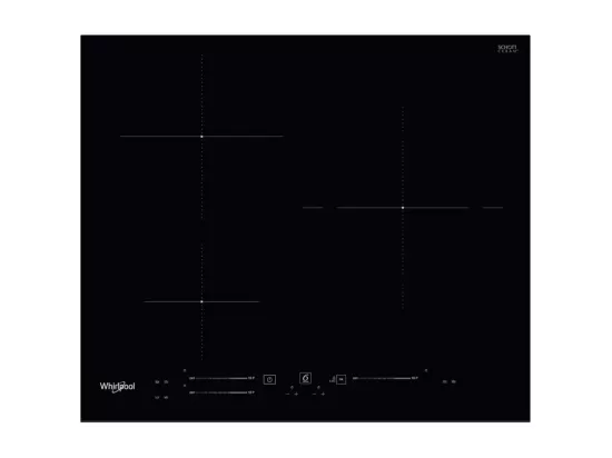 Whirlpool Table de cuisson induction 60cm 3 feux 7200w noir - WSS6360BF
