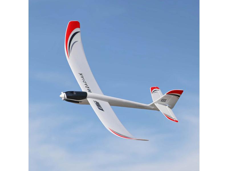 E-flite Motorsegler UMX Radian 730 mm BNF Basic Kompakter Elektrosegler mit AS3X und SAFE Select Technologie