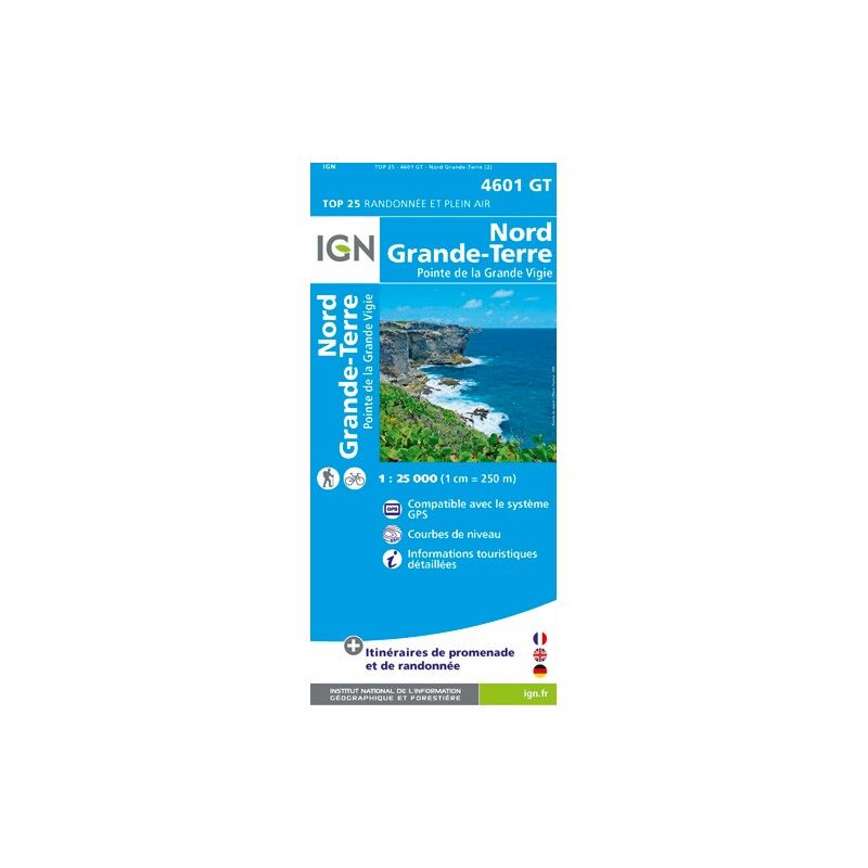 Nord - Grande Terre - Carte topographique