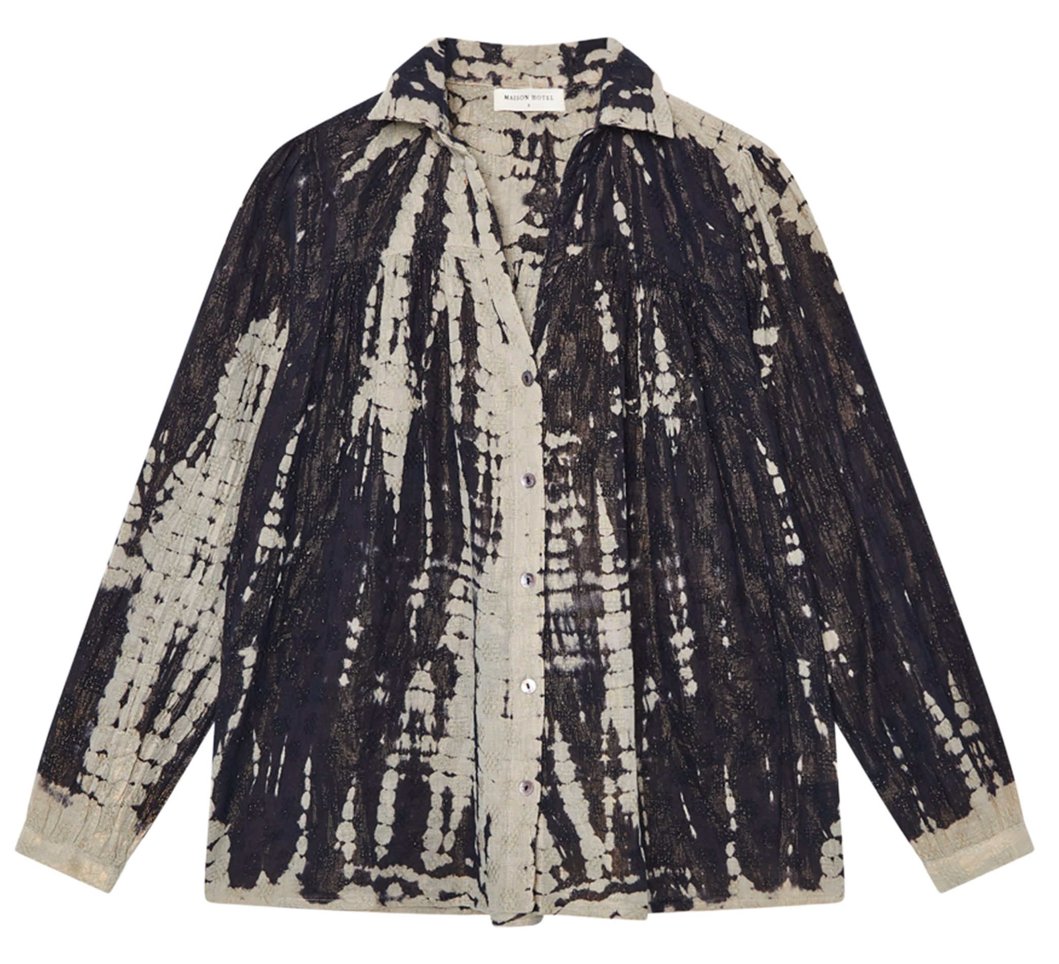 MIA - Chemise ample col classique en coton | Bleu