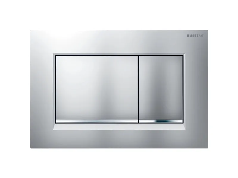 Geberit 115.883.JQ.1, Skylleplade, Rød, Krom, Geberit, 246 mm, 12 mm, 164 mm