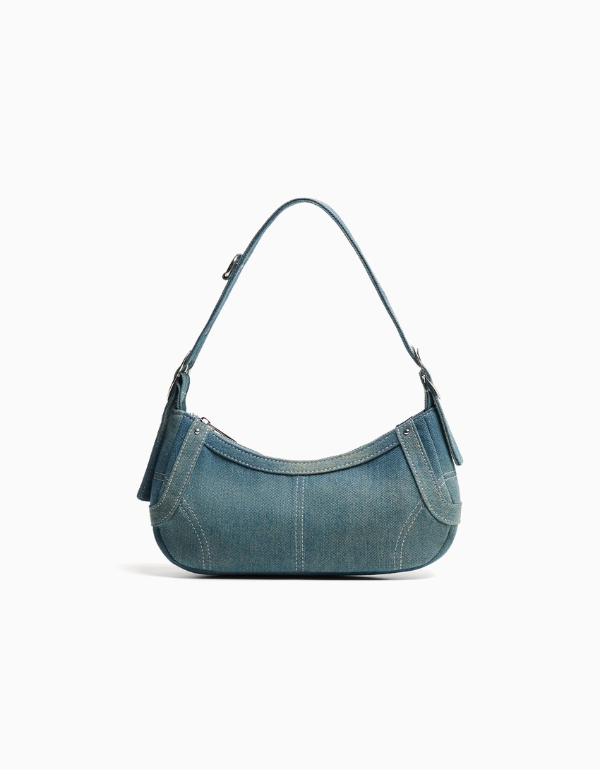 Bolsa de ombro em jeans