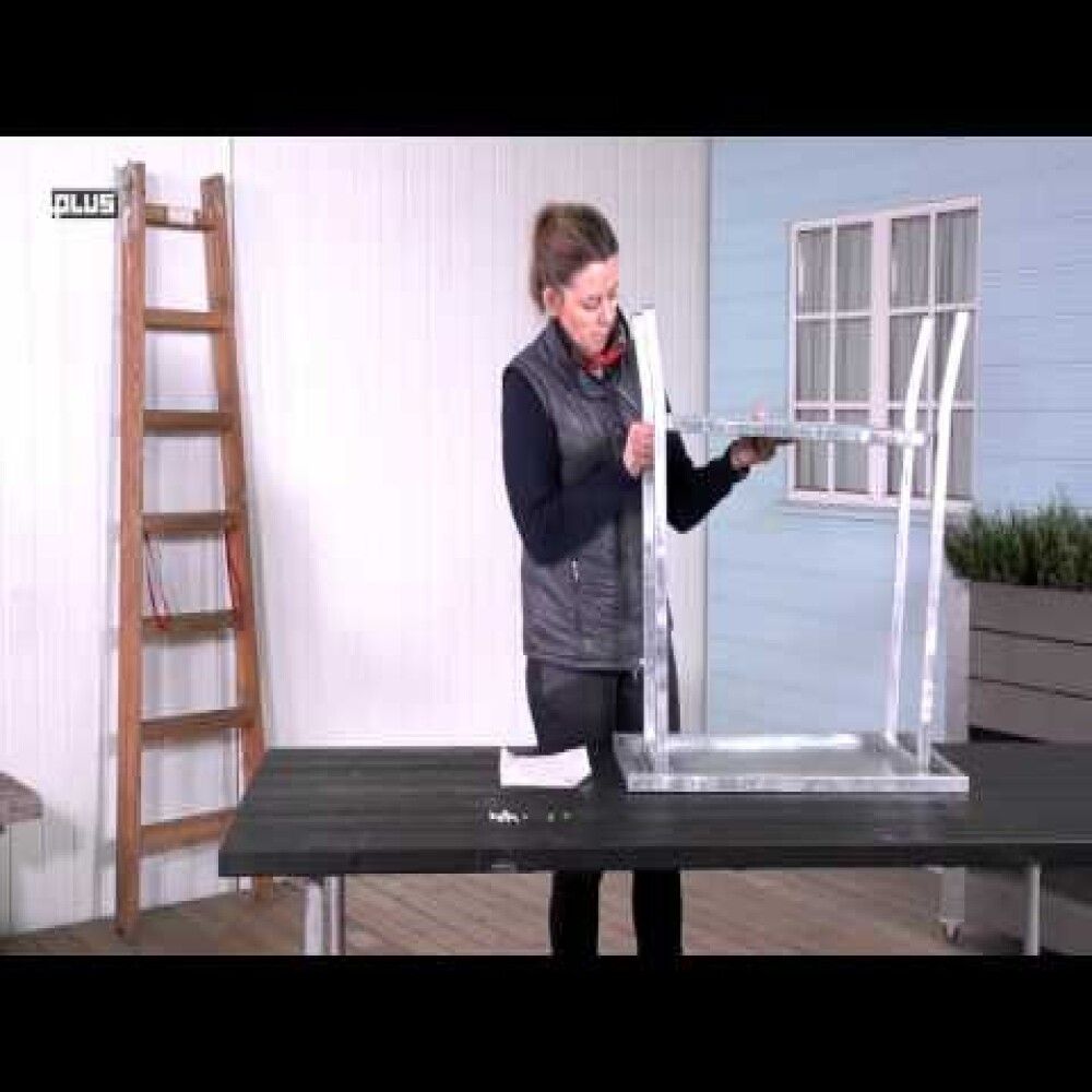 PLANTEBORD PLUS VARMGALVANISERT STÅL 75CM