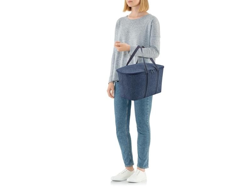 Reisenthel Kühltasche 20 l Herringbone Dark Blue Coolerbag mit Tragegriffen