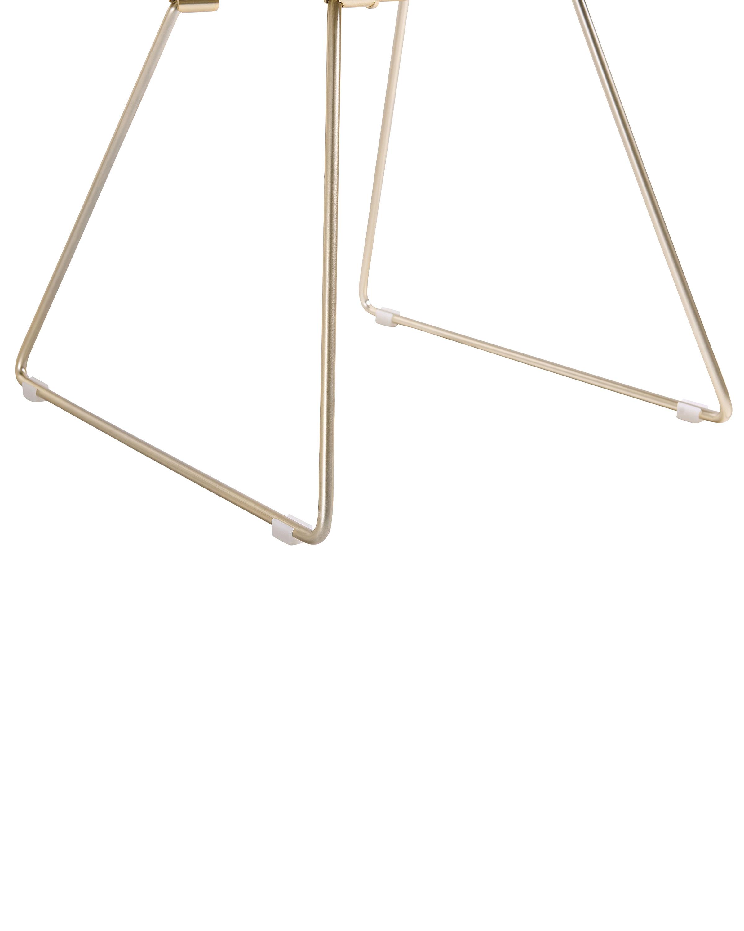 Set van 2 eetkamerstoelen AURORA Metaal Goud