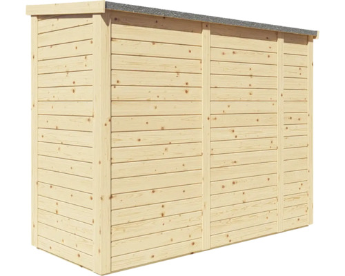 Tuinhuis/fietsenstalling/vuilnisbak Bertilo Multi-Box 3 200x82x163 cm naturel