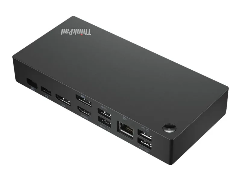 Lenovo® | ThinkPad Universal USB-C Dock - Dockingstation - USB-C - HDMI, 2 x DP - GigE - 90 Watt - Sort