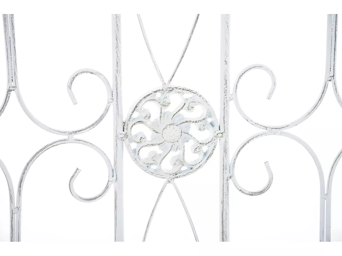 Clôture de jardin - Métal - Blanc antique - Mangold