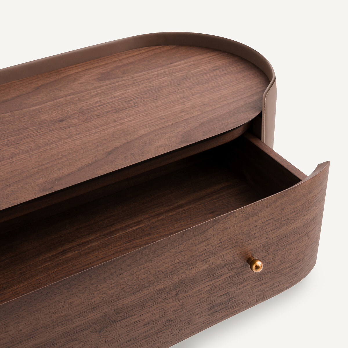 AM.PM<br>Console de parede em nogueira/couro, Firmo