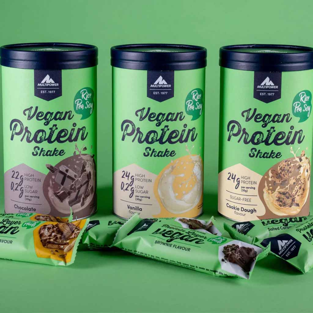 Multipower Vegan Protein Shake Cookie Dough 420g MHD:31.1.26