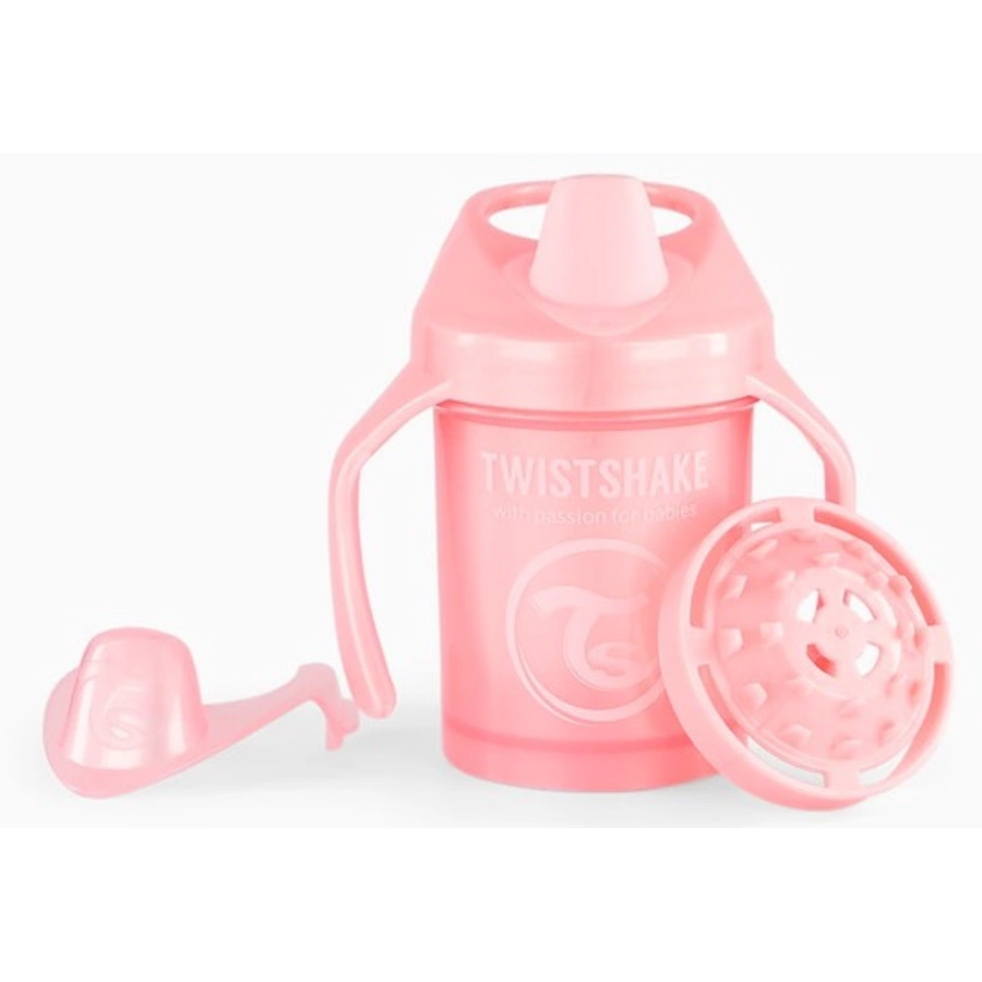 Twistshake Trinkbecher Mini ab 4 Monate 230 ml, Pearl Pink