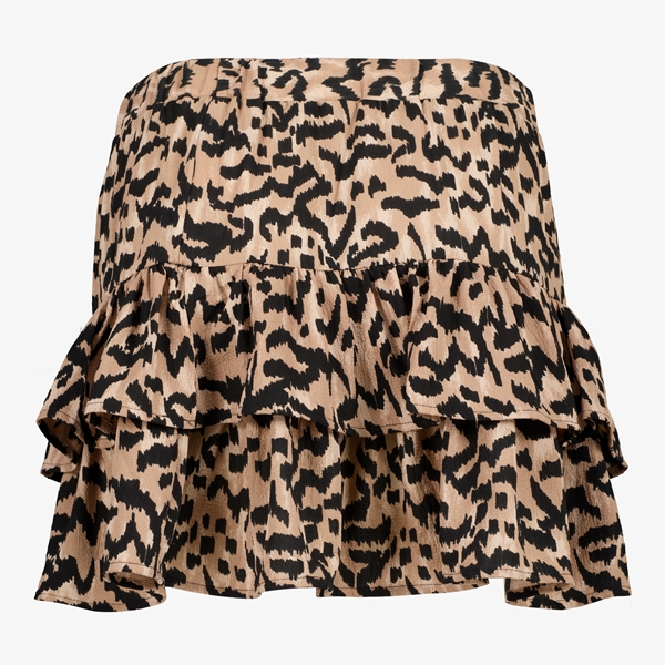 TwoDay dames rok met dierenprint bruin