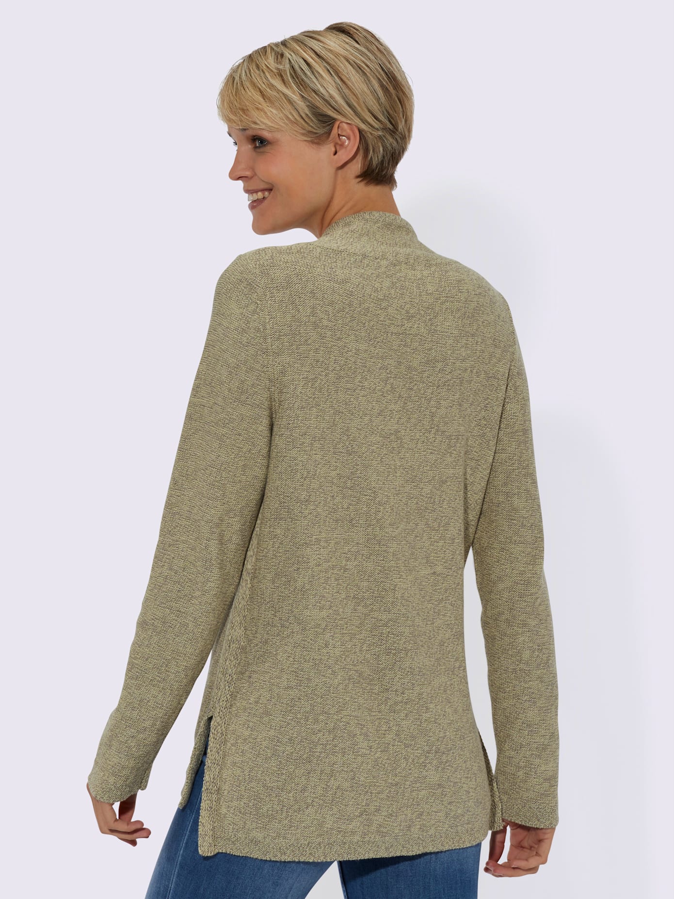 Pull en tricot encolure tendance
