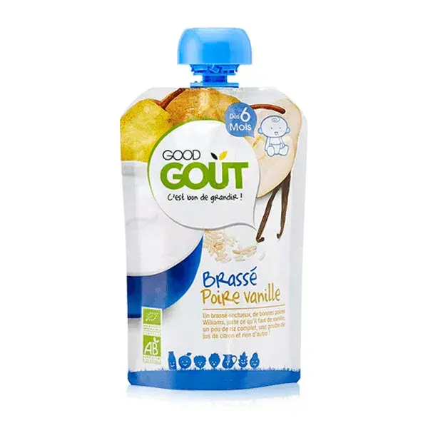 Abóbora Good Goût com infusão de pera e baunilha +6m Orgânica 90g
