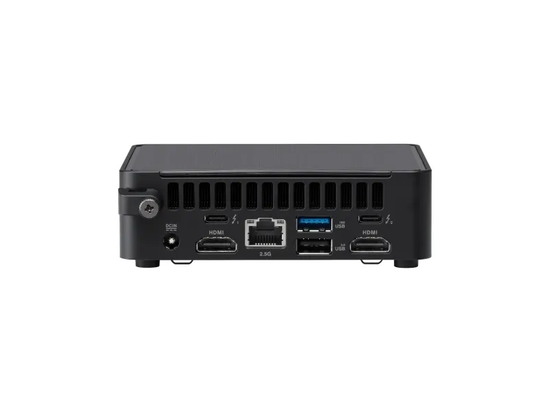 ASUS NUC 14 Pro RNUC14RVKU500002I - Barebone - mini PC 1 x Core Ultra 5 125H / op til 4.5 GHz - RAM 0 GB - Intel Arc Graphics - IEEE 802.11ax (Wi-Fi 6E), Gigabit Ethernet, 2.5 Gigabit Ethernet, Bluetooth 5.3 - sort