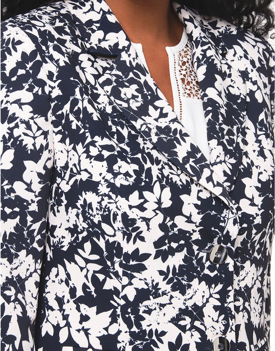 Blazer imprimé marine