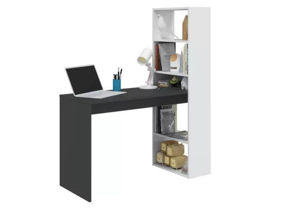 Bureau Kelvin chocolat anthracite
