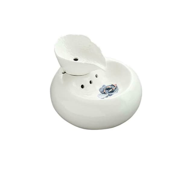 White Water Fountain / Drinking Fountain For Pets - Keramikk
