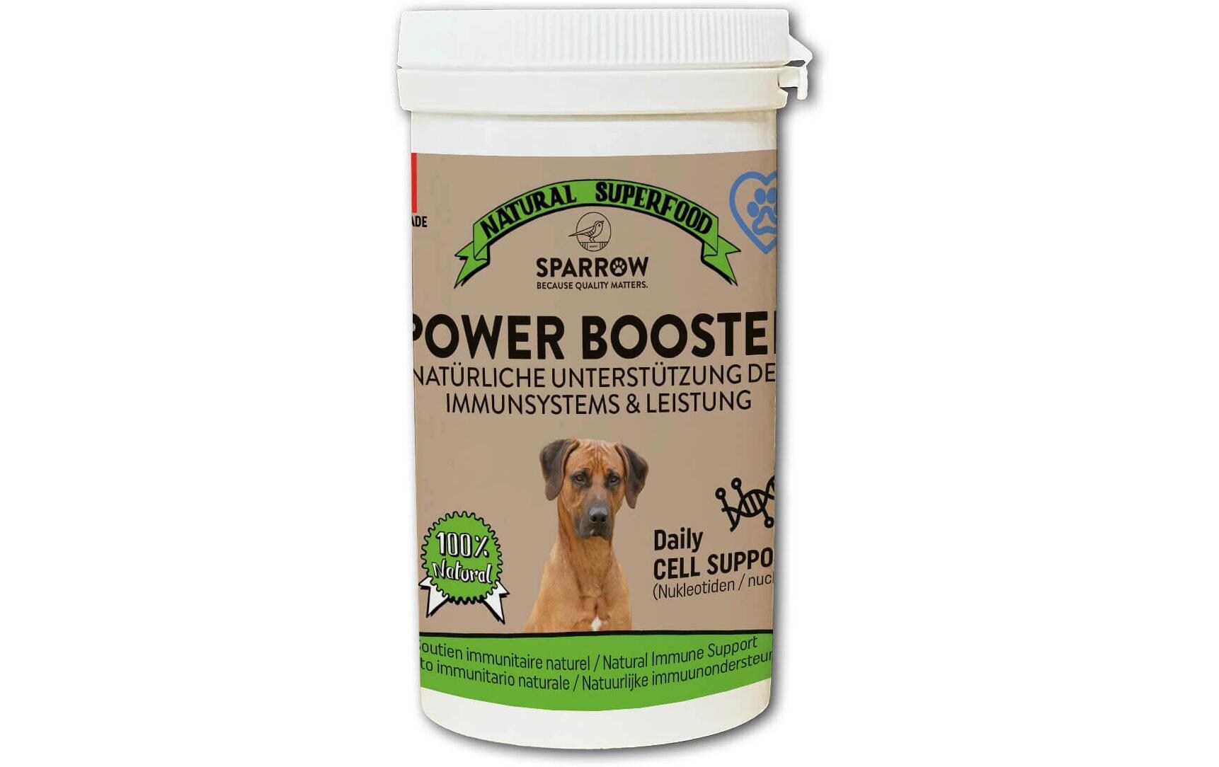 Hunde-Nahrungsergänzung Power Booster 100 gErgänzungsfuttermittel für Hunde