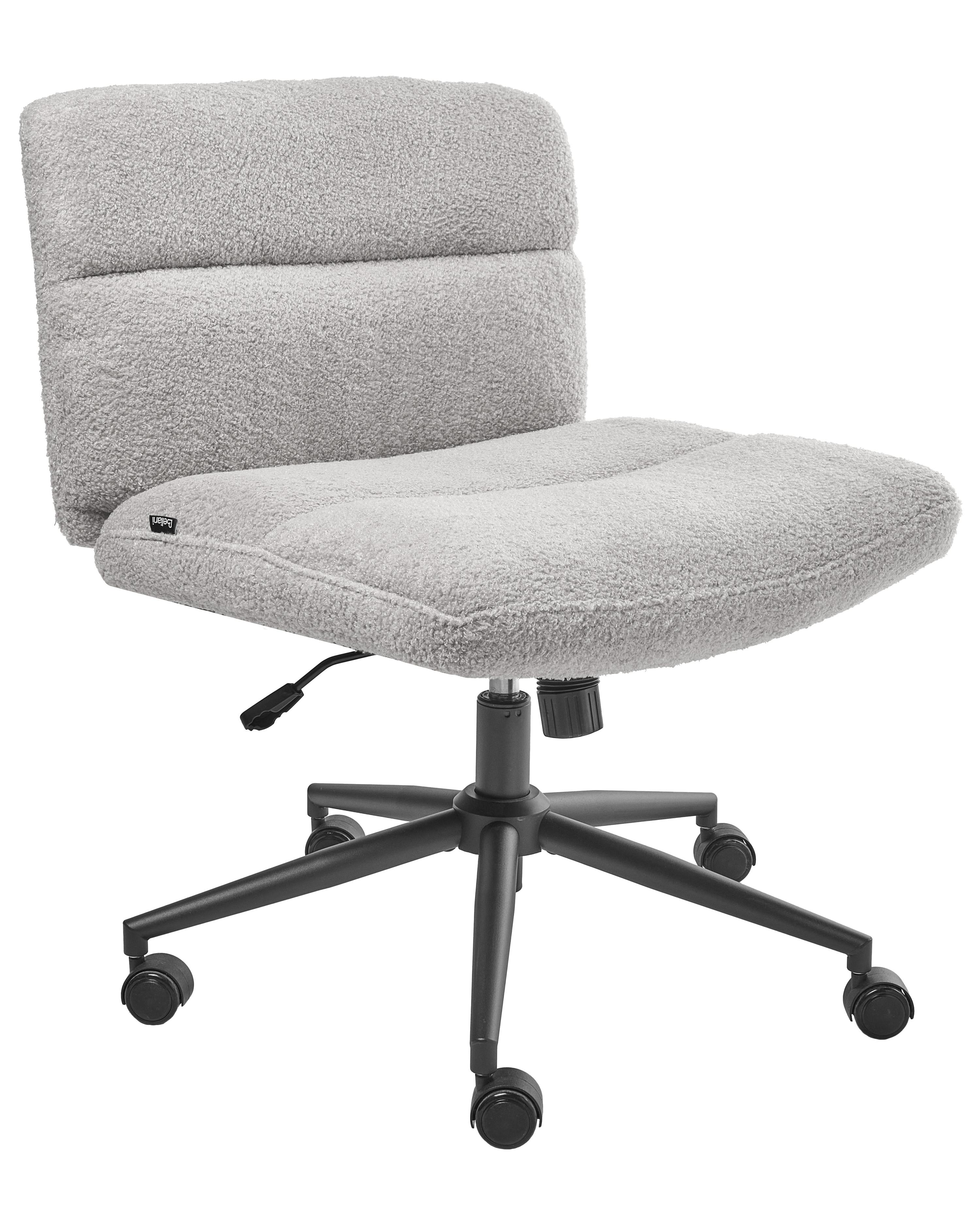 Bureaustoel CATLIN Bouclé Lichtgrijs